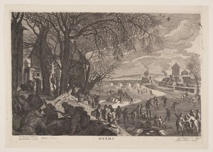 Inverno, da Le quattro stagioni da Aegidius Sadeler II