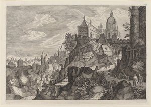 Paesaggio roccioso in Boemia