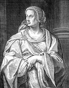 Albia Terenta, madre di Otone da Aegidius Sadeler or Saedeler