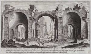 Terme di Caracalla, Roma (incisione) da Aegidius Sadeler or Saedeler