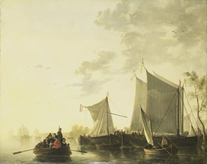 Vista sul fiume da Aelbert (after) Cuyp