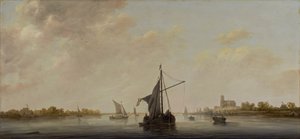 Veduta della Mosa a Dordrecht, c.1645-46 da Aelbert Cuyp