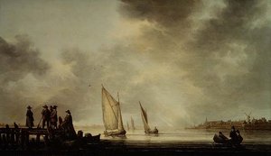 Un paesaggio fluviale da Aelbert Cuyp