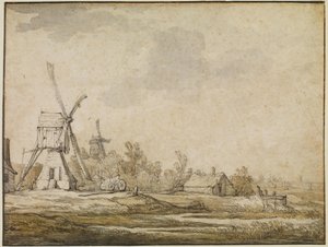 Un paesaggio con mulini da Aelbert Cuyp