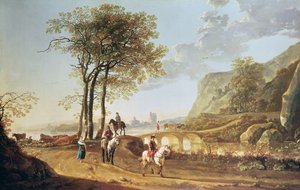 Ampio paesaggio fluviale da Aelbert Cuyp