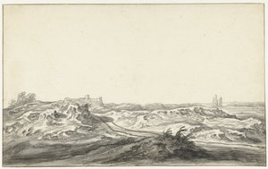 Vista dalle dune sulla Casa di Kleef vicino a Haarlem da Aelbert Cuyp