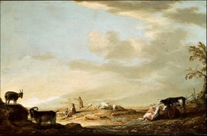 Paesaggio con bovini e figure da Aelbert Cuyp