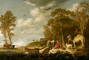 Orfeo che suona per gli animali