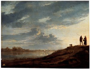 Tramonto sul fiume da Aelbert Cuyp