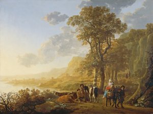 La fuga in Egitto da Aelbert Cuyp