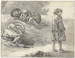 Tre studi di un piccolo pastore da Aelbert Cuyp