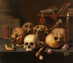 Natura morta di vanità da Aelbert Jansz. van der Schoor
