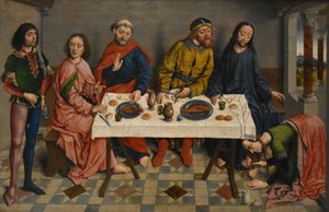 Olandese:  Jésus chez Simon le Pharisien Gesù da Simone di Aelbrecht Bouts