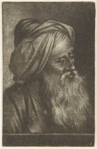 Busto di un uomo con turbante da Aert Schouman
