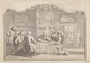 Gilda di San Luca a Dordrecht, 1736 da Aert Schouman