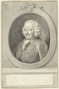 Ritratto di Johan Hudde Dedel, in ovale, verso sinistra da Aert Schouman
