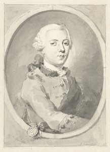 Ritratto di Guglielmo V, Principe di Orange-Nassau, verso destra, in ovale