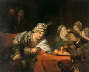 Il banchetto di Assuero, 1680s da Aernt de Gelder