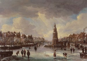 Città su un Fiume Ghiacciato