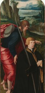 La resurrezione di Lazzaro (ala sinistra interna di un trittico con il donatore maschio e San Giacomo Maggiore) da Aertgen Claesz van Leyden (attributed to)
