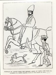 Facsimile di un ritratto di Muhammad Yaqub Khan (1849-1923) Emiro dell