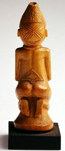 Donna inginocchiata, Congo (avorio) da African
