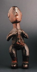 Figura in piedi di un uomo europeo con una pipa, Sud-Est Africa, fine XIX secolo da African
