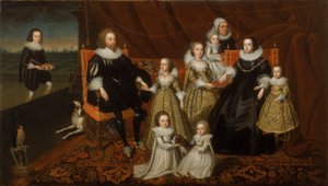 Ritratto di Sir Thomas Lucy e la sua famiglia da After Cornelius Johnson