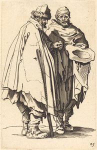 Mendicante cieco e compagno da After Jacques Callot