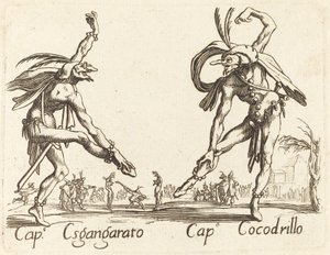 Cap. Esgangarato e Cap. Cocodrillo da After Jacques Callot