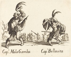 Cap. Mala Gamba e Cap. Bellavita da After Jacques Callot