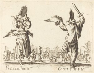 Fracischina e Gian Farina da After Jacques Callot