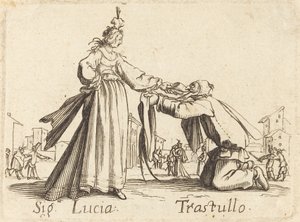 Signa. Lucia e Trastullo da After Jacques Callot