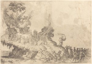 Il Carro del Monte Parnaso da After Jacques Callot