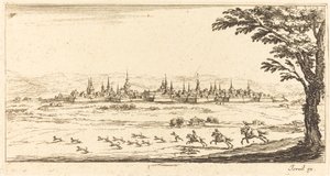 Veduta di Nancy da After Jacques Callot