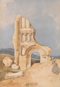 Rovina di una chiesa normanna da After John Sell Cotman