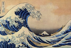 Dietro la grande onda di Kanagawa
