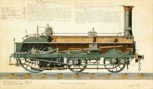 Locomotiva ad Alta Velocità, 1864 da Agapele Jemeppes