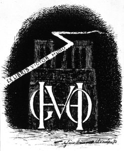 Ex-libris di Victor Hugo da Aglaüs Bouvenne