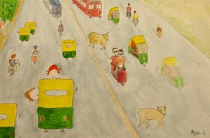 Il viaggio, Delhi, 2015 da Agnes Girardon