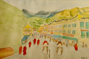 Il Viaggio, Dharamsala, 2015 da Agnes Girardon