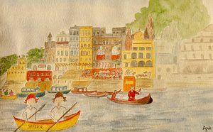 Il viaggio, Varanasi da Agnes Girardon