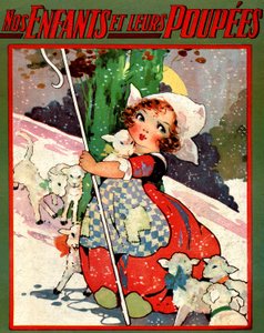 Una piccola pastorella, c.1920 (illustrazione) da Agnes Richardson