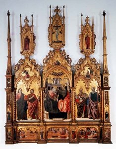 Incoronazione della Vergine, trittico da Agnolo and Bartolomeo degli Erri