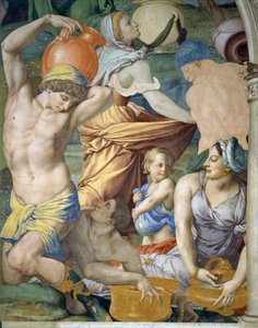 La Raccolta della Manna (dettaglio), 1540-1545 da Agnolo Bronzino