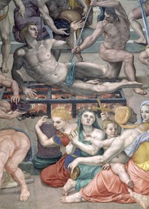 Il Martirio di San Lorenzo, (dettaglio di San Lorenzo sulla graticola) da Agnolo Bronzino