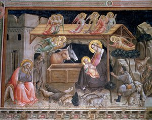 La Natività (dettaglio) da Agnolo Gaddi