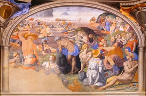 Il passaggio del Mar Rosso, di Agnolo Bronzino (1540-1545) (affresco) da Agnolo Bronzino