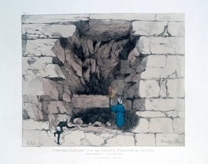 Passaggio forzato nella Seconda Piramide di Giza, Egitto, 1820