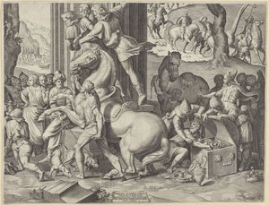 Adorazione dei Magi (parte in basso a destra)